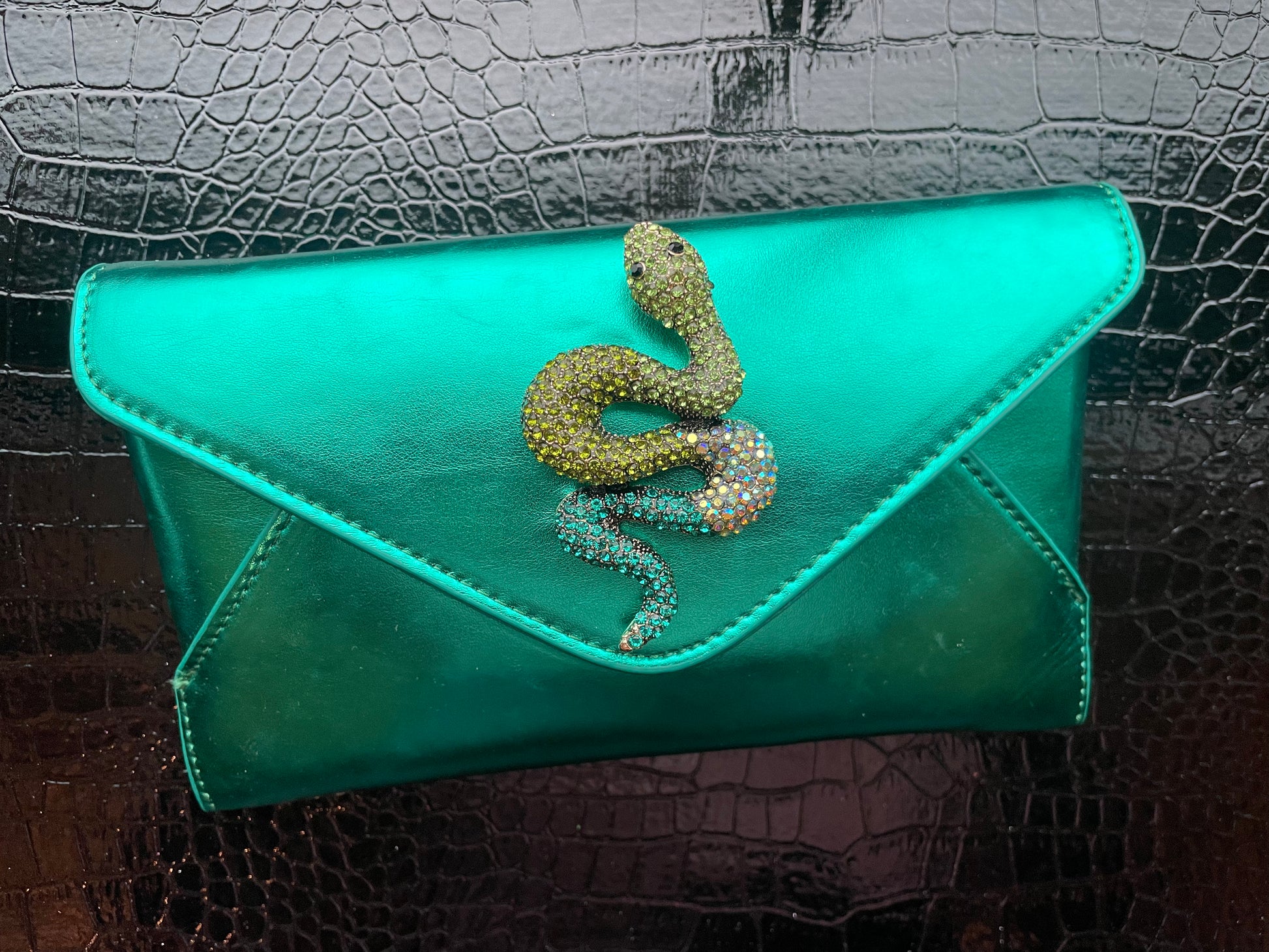 Emerald Green Clutch Bags. Small Handbags for Women. Green 